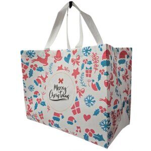 Large Reusable Non-Woven Foldable Lightweight Tote Christmas Gift Bags - NEW